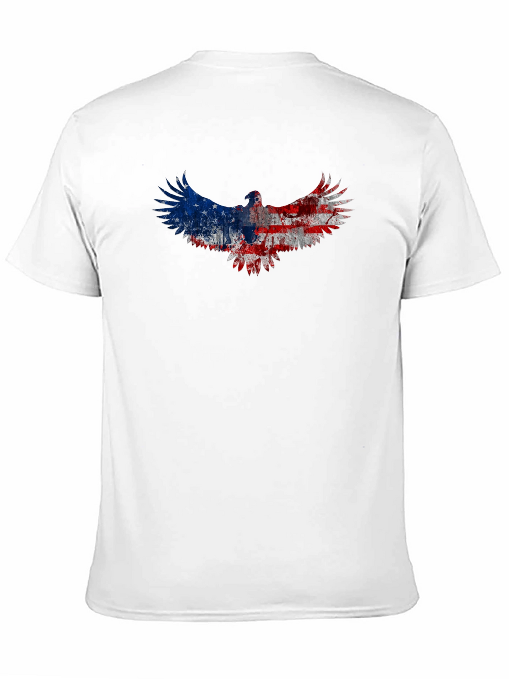 American Flag Eagle Graphic Tee - Patriotic Black T-Shirt