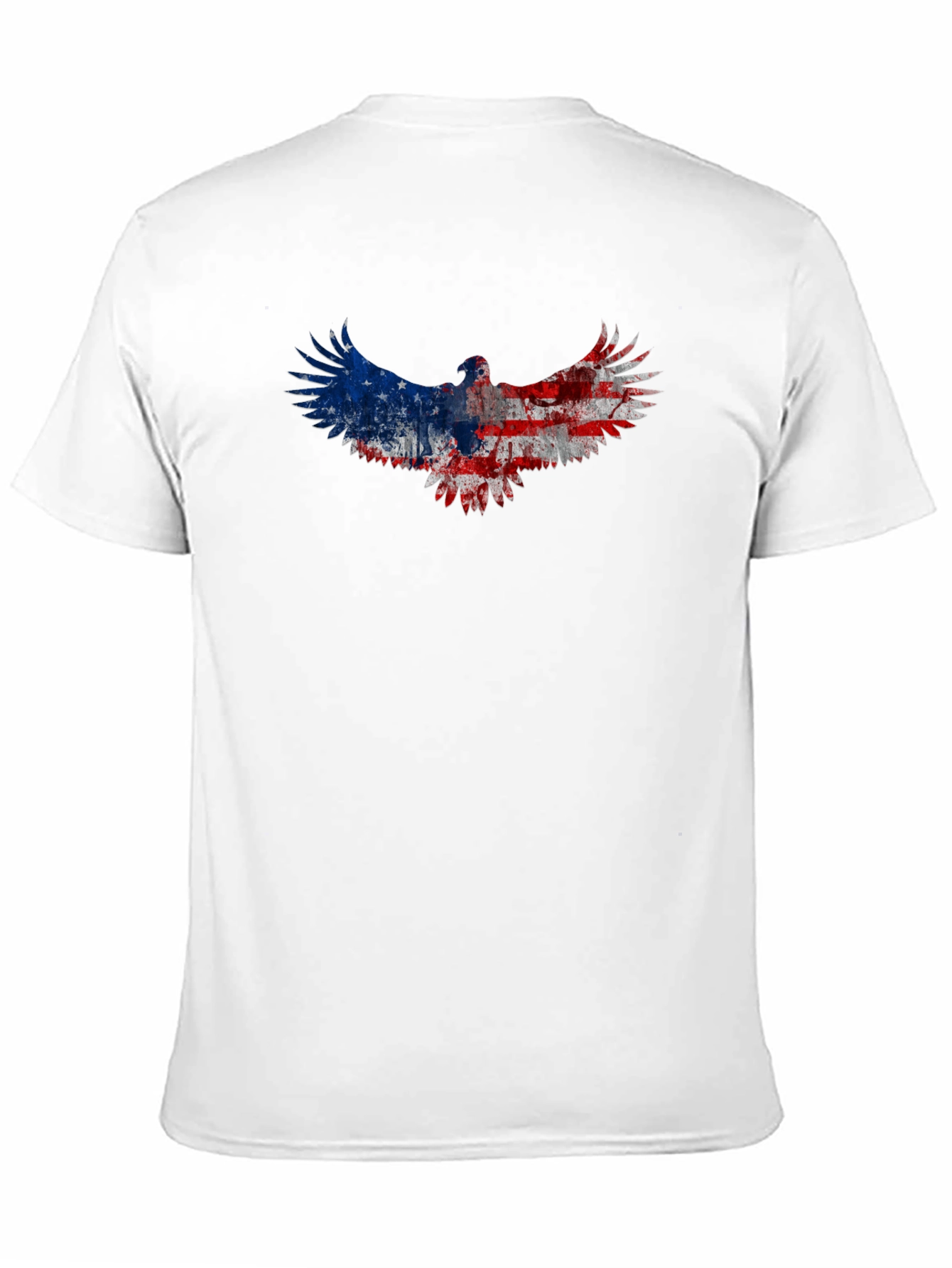 American Flag Eagle Graphic Tee - Patriotic Black T-Shirt