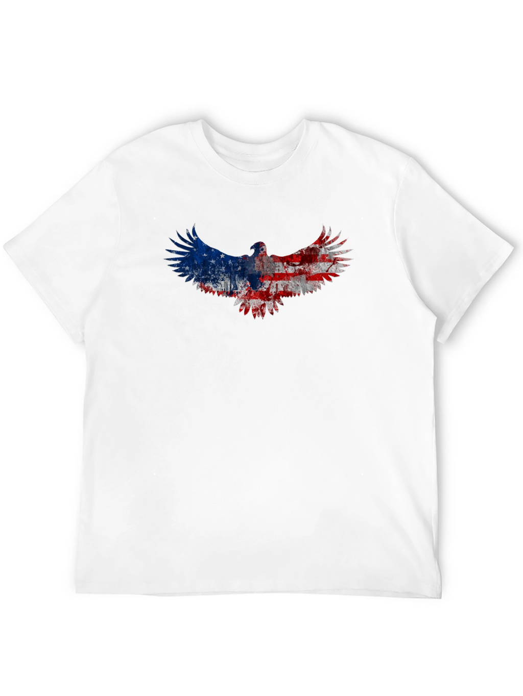 American Flag Eagle Graphic Tee - Patriotic Black T-Shirt