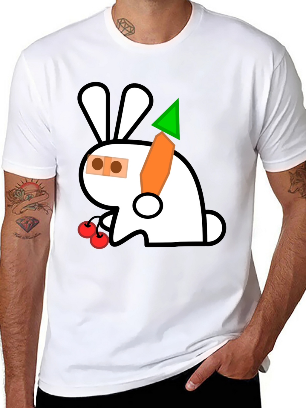 Whimsical Rabbit Graphic Tee