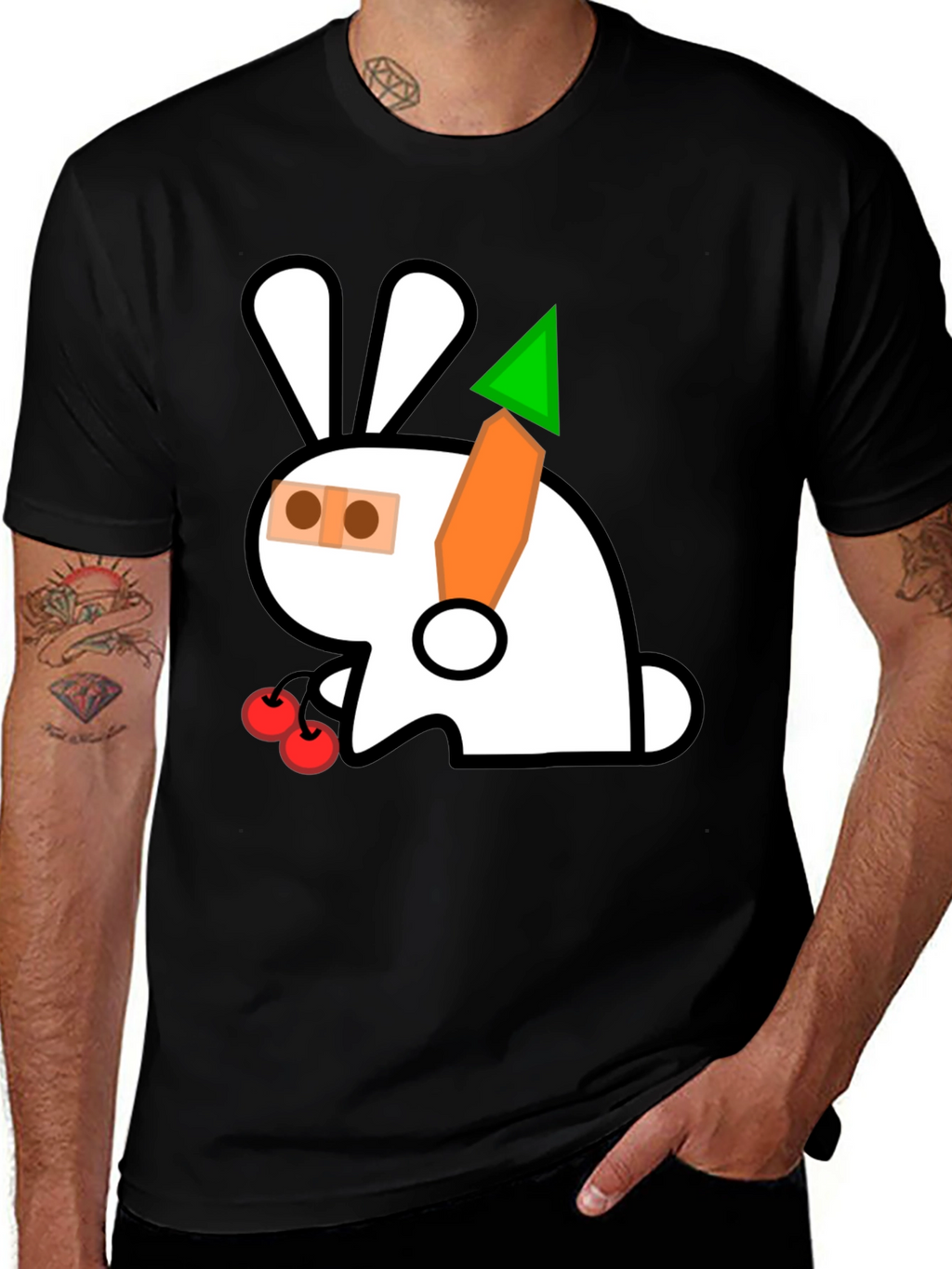 Whimsical Rabbit Graphic Tee
