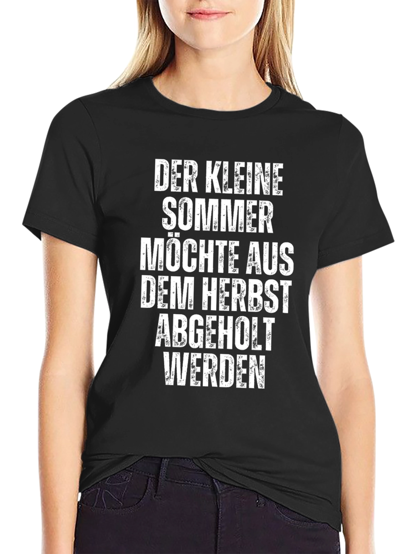Funny German T-Shirt: Der Kleine Sommer - Black Cotton Tee
