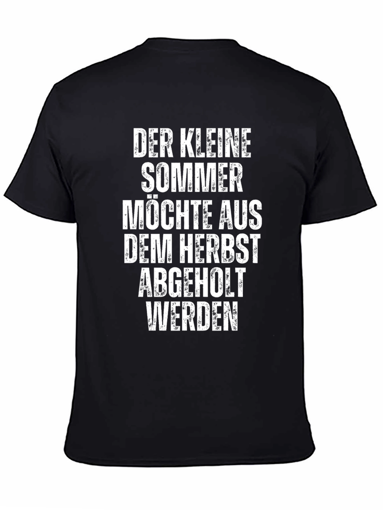 Funny German T-Shirt: Der Kleine Sommer - Black Cotton Tee
