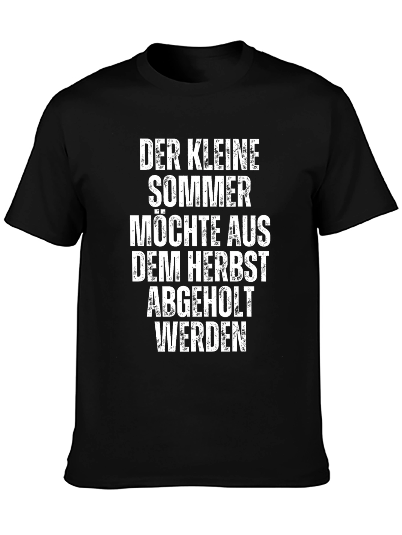 Funny German T-Shirt: Der Kleine Sommer - Black Cotton Tee
