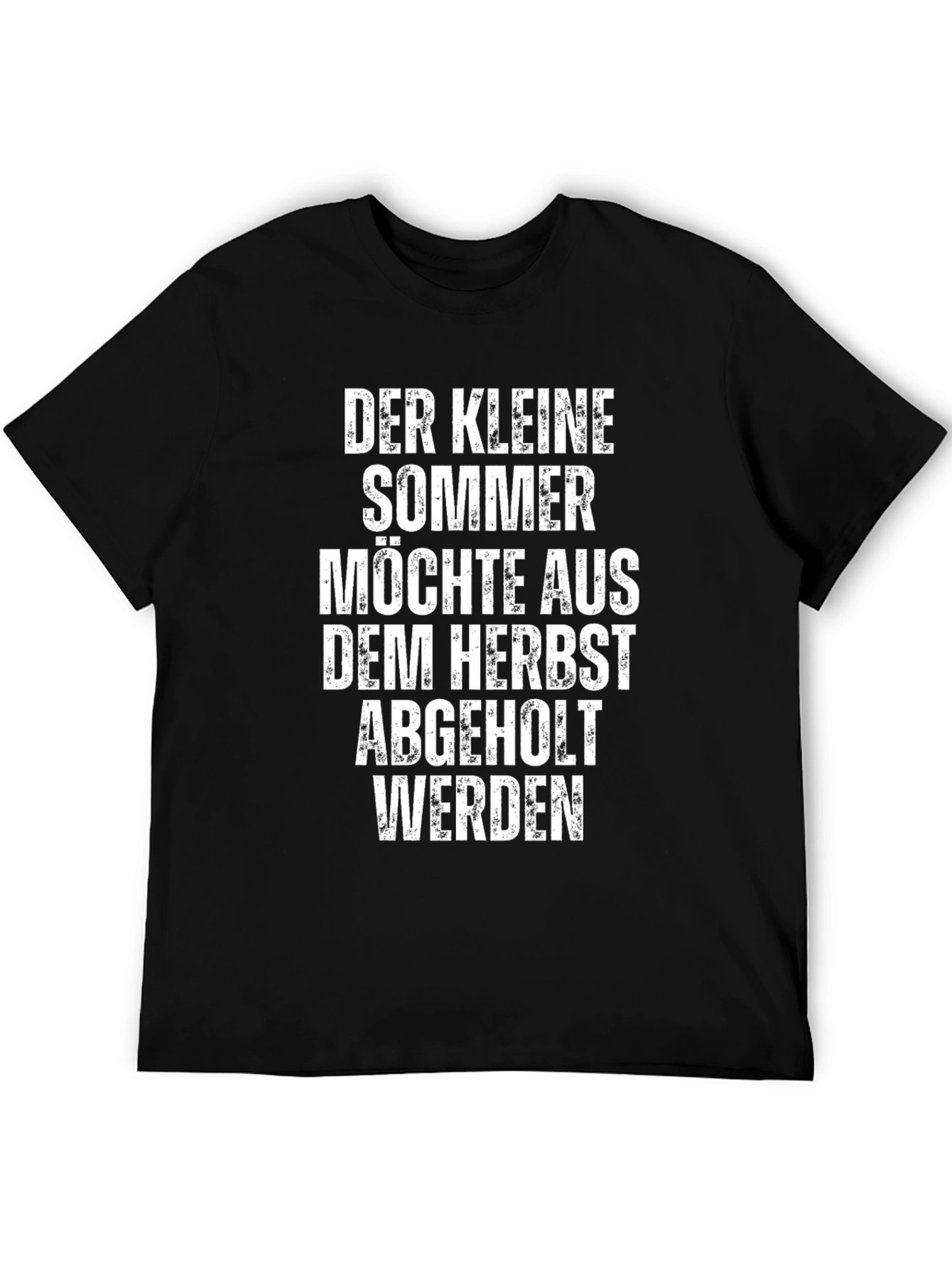 Funny German T-Shirt: Der Kleine Sommer - Black Cotton Tee