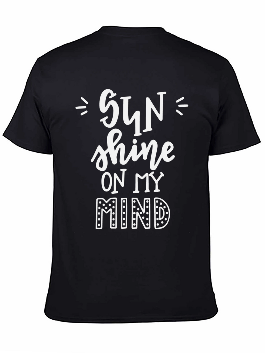 Sun Shine on My Mind Graphic Tee - Black