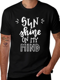 Sun Shine on My Mind Graphic Tee - Black