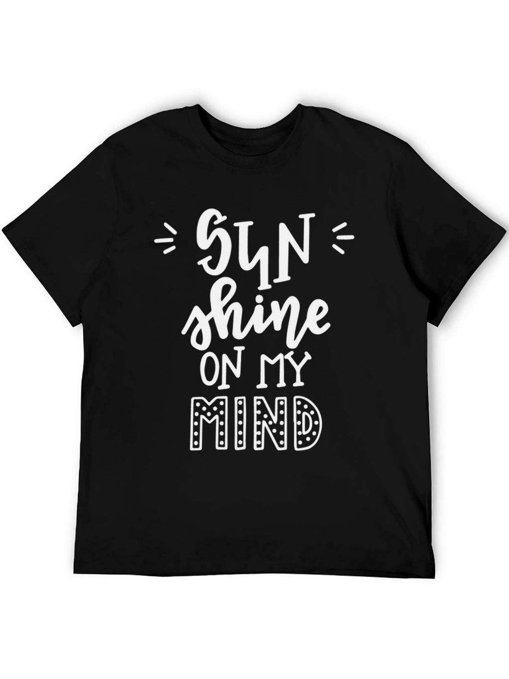 Sun Shine on My Mind Graphic Tee - Black
