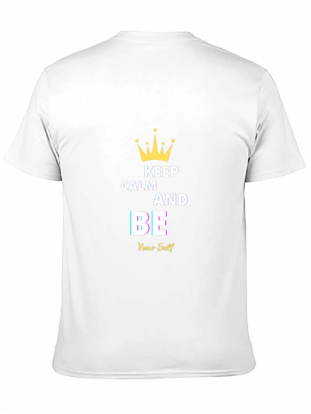 Keep Calm and Be Yourself Black T-Shirt