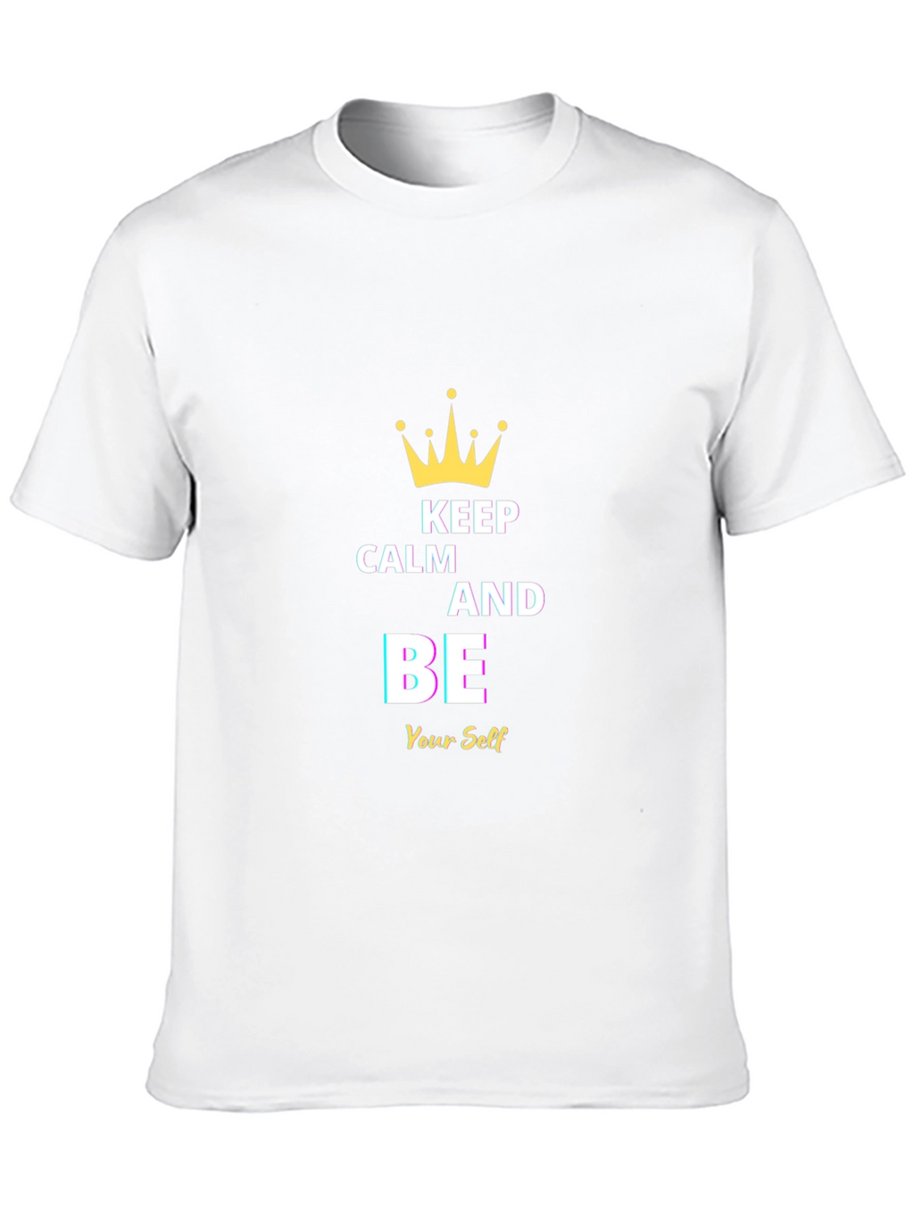 Keep Calm and Be Yourself Black T-Shirt
