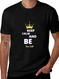 Keep Calm and Be Yourself Black T-Shirt