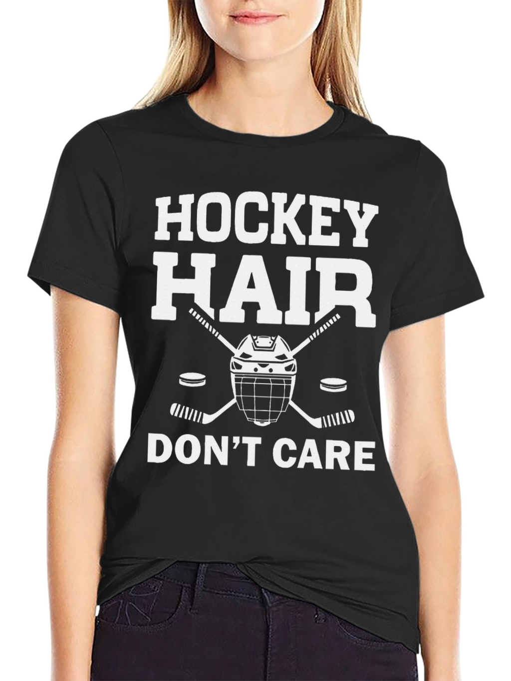 Hockey Hair Dont Care T-Shirt