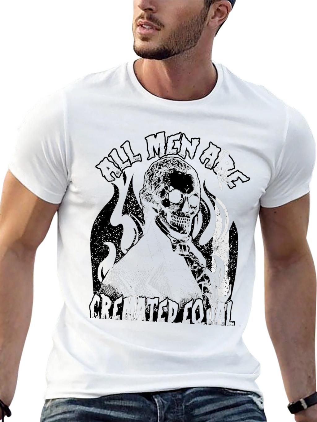 All Men Are Cremated Equal Graphic Tee
