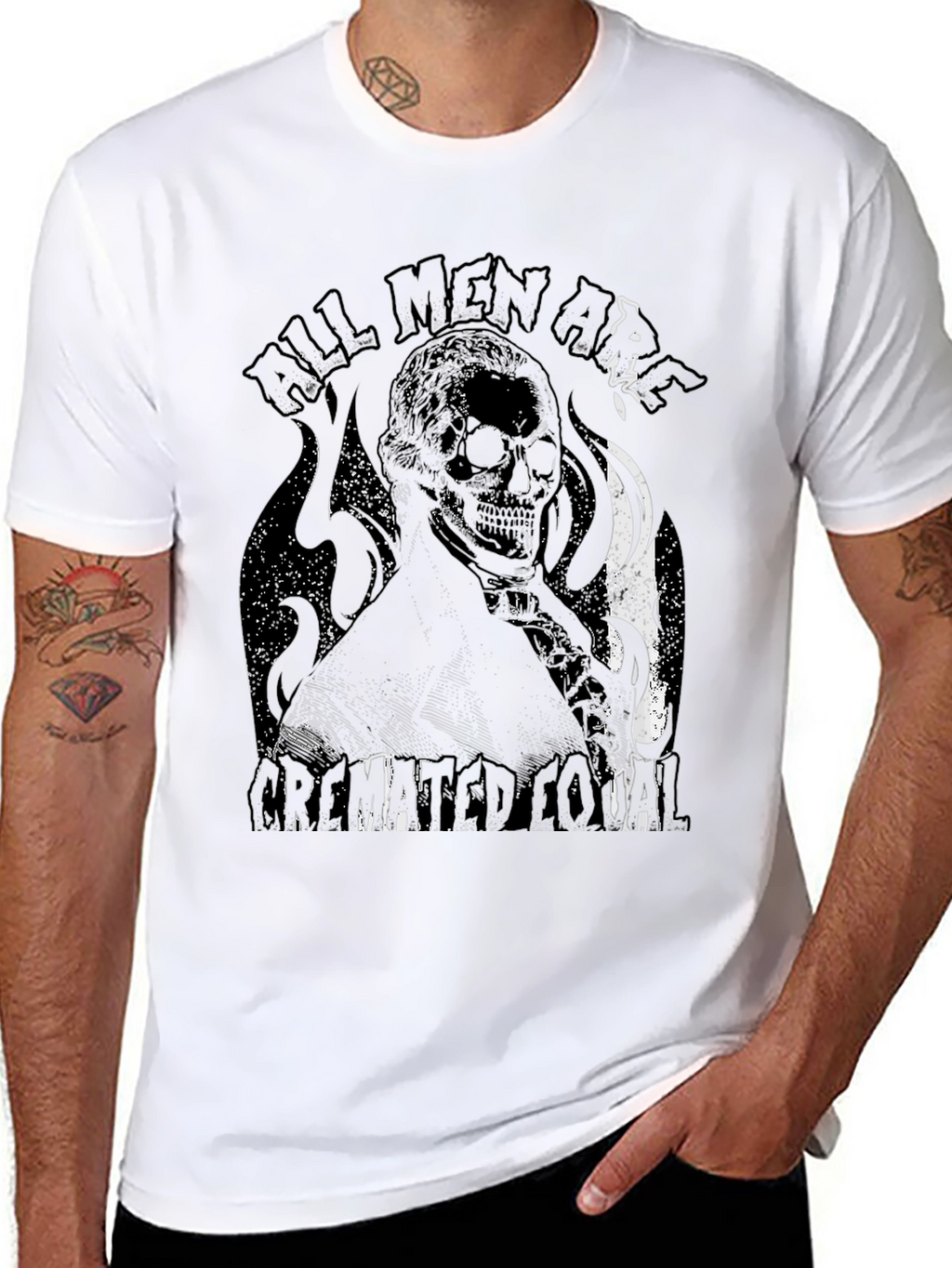 All Men Are Cremated Equal Graphic Tee