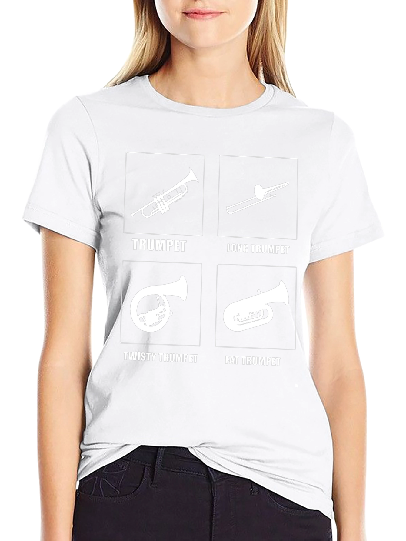 Funny Trumpet T-Shirt - Novelty Band Instrument Tee