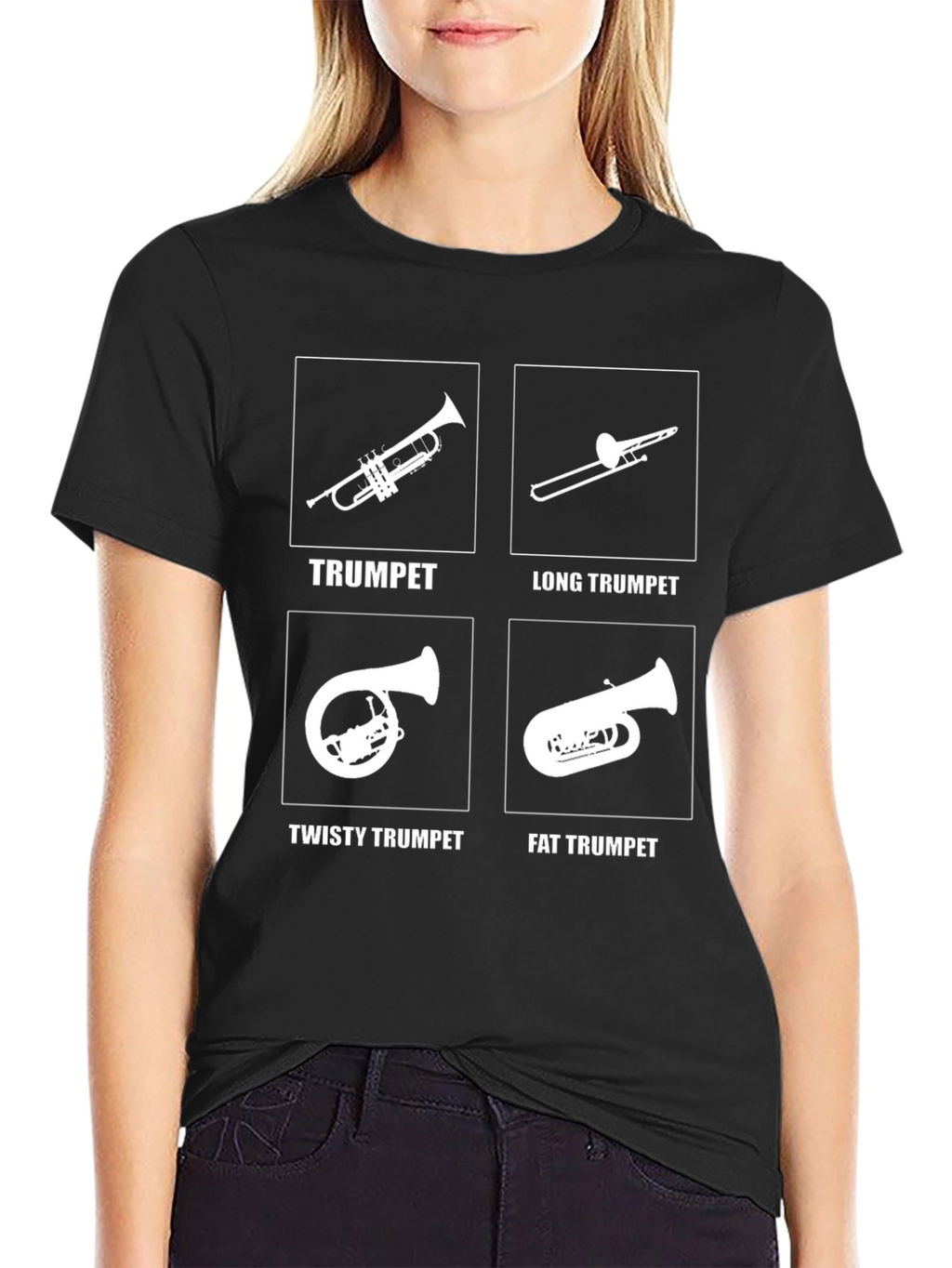 Funny Trumpet T-Shirt - Novelty Band Instrument Tee