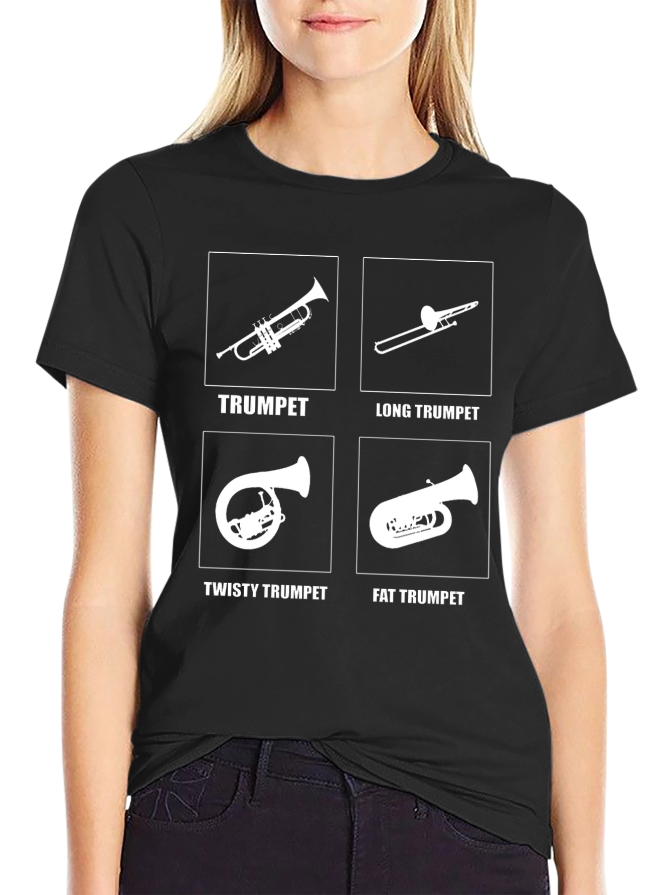 Funny Trumpet T-Shirt - Novelty Band Instrument Tee
