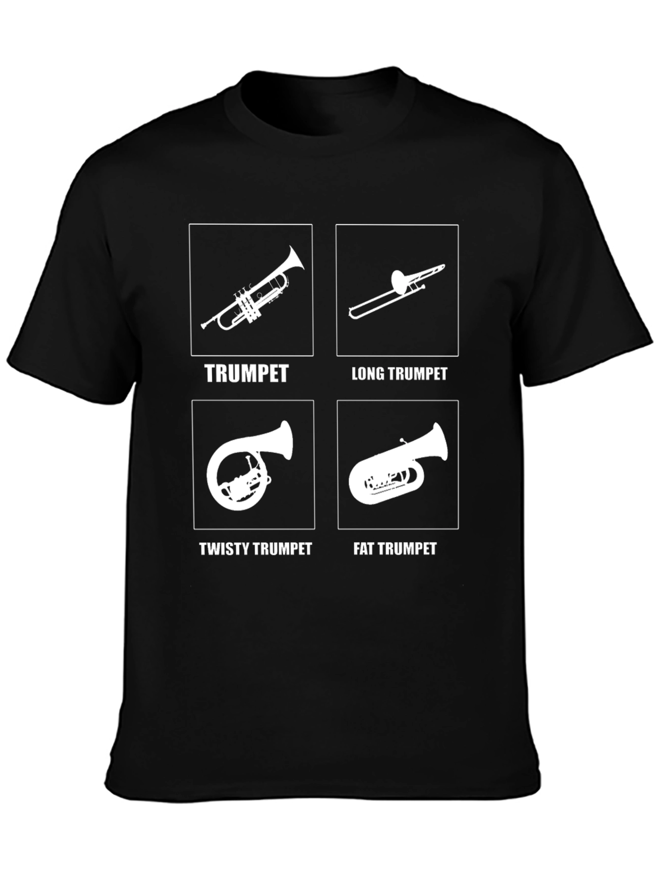 Funny Trumpet T-Shirt - Novelty Band Instrument Tee