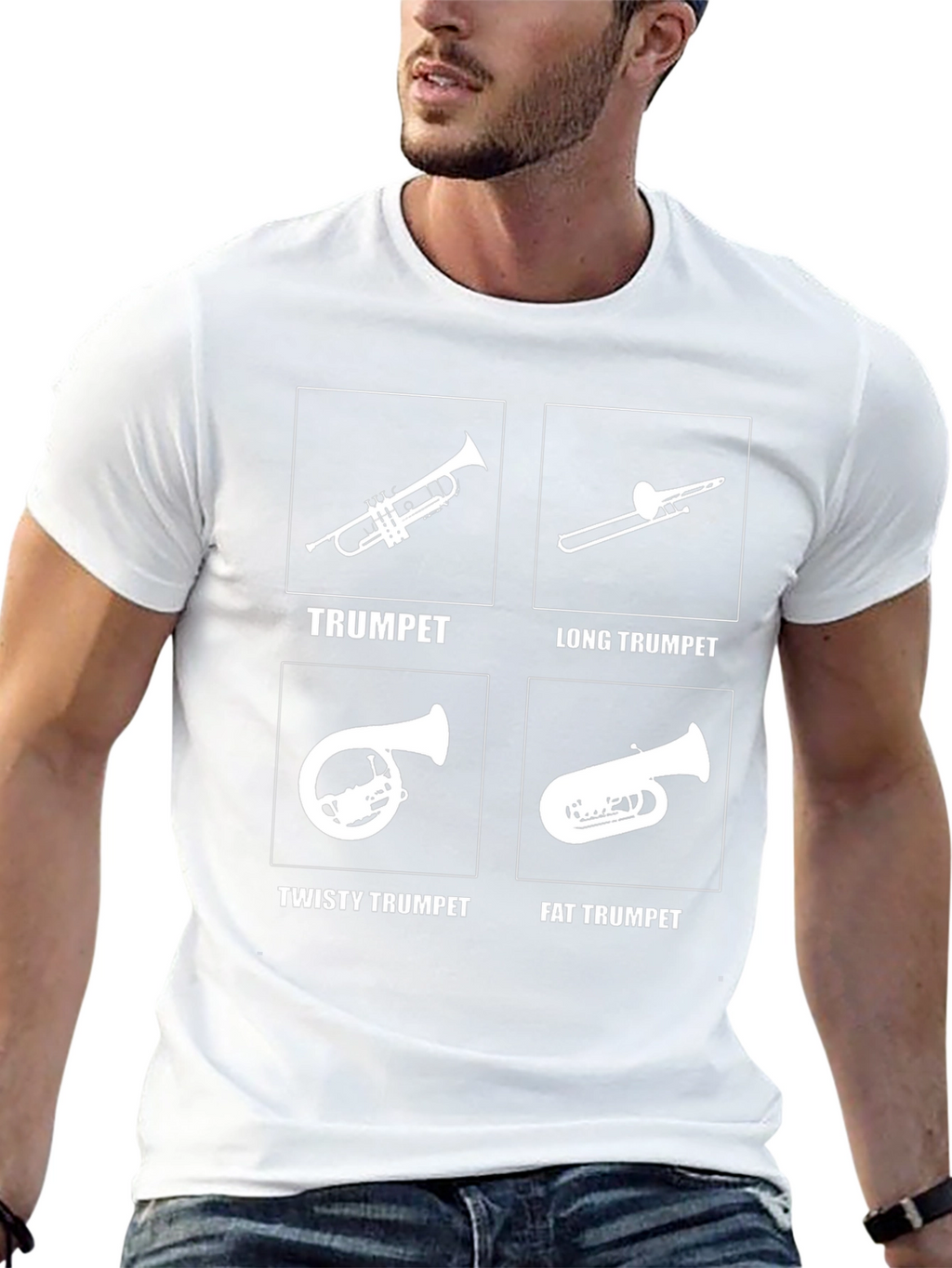 Funny Trumpet T-Shirt - Novelty Band Instrument Tee
