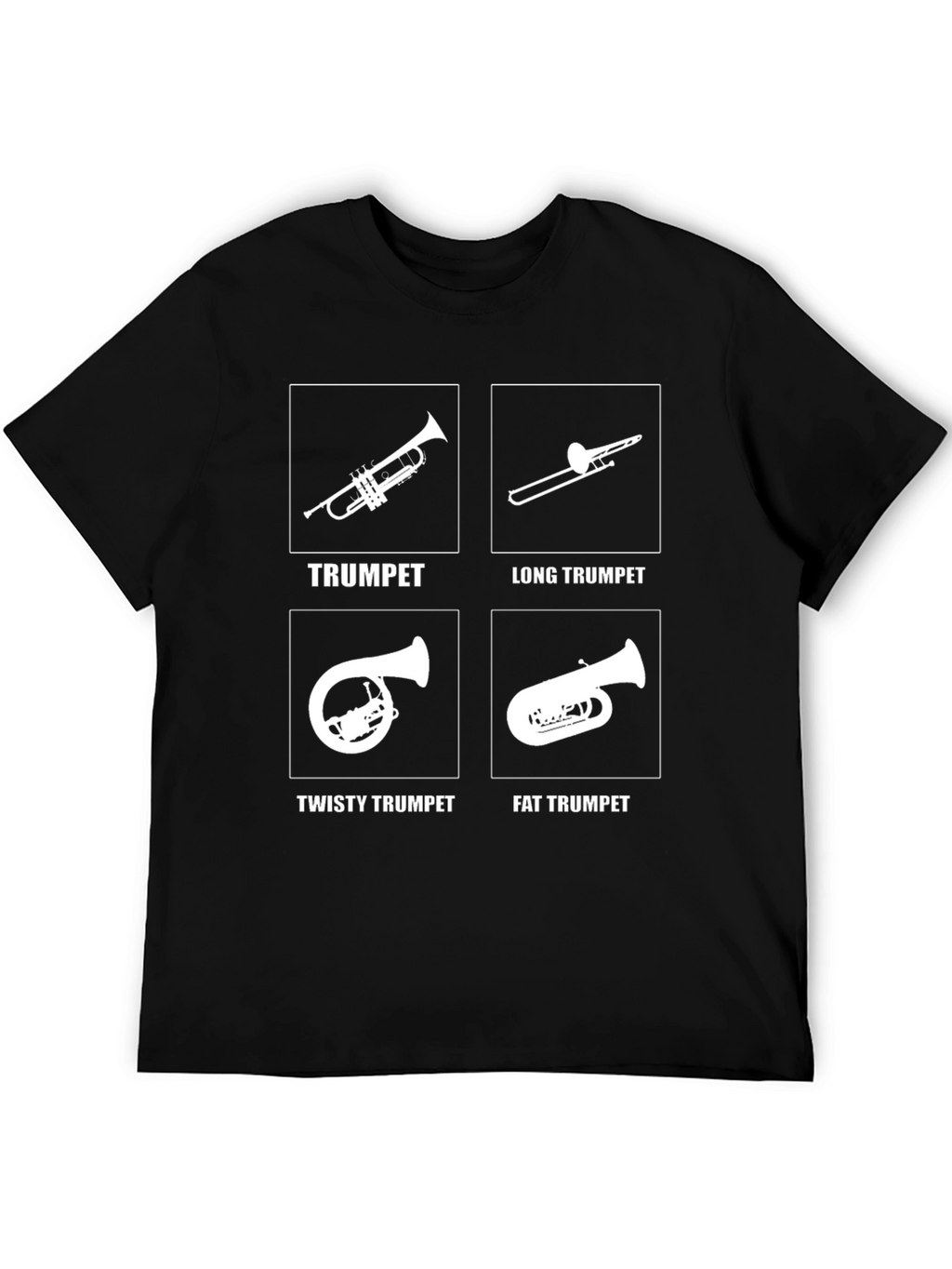 Funny Trumpet T-Shirt - Novelty Band Instrument Tee
