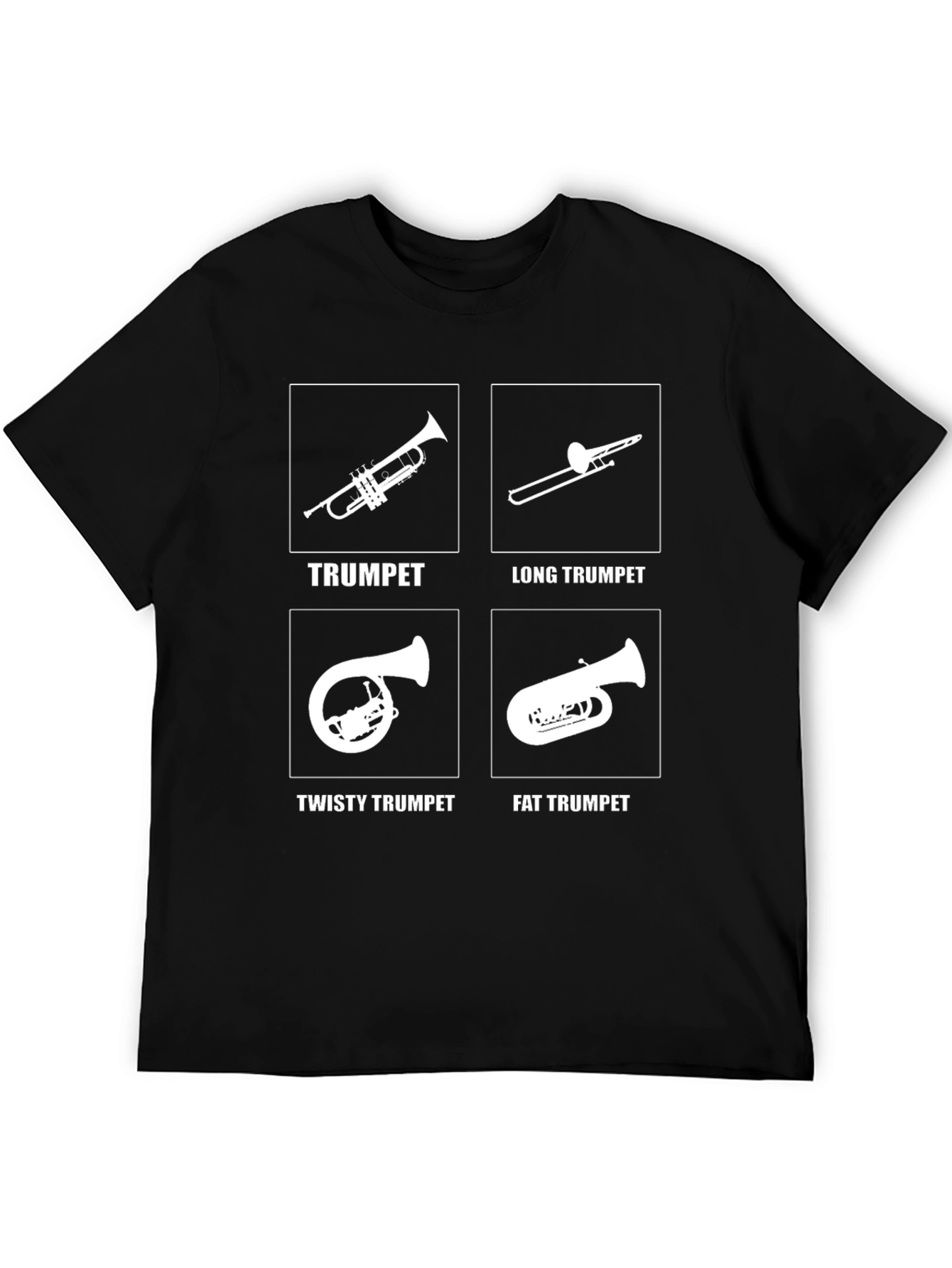 Funny Trumpet T-Shirt - Novelty Band Instrument Tee