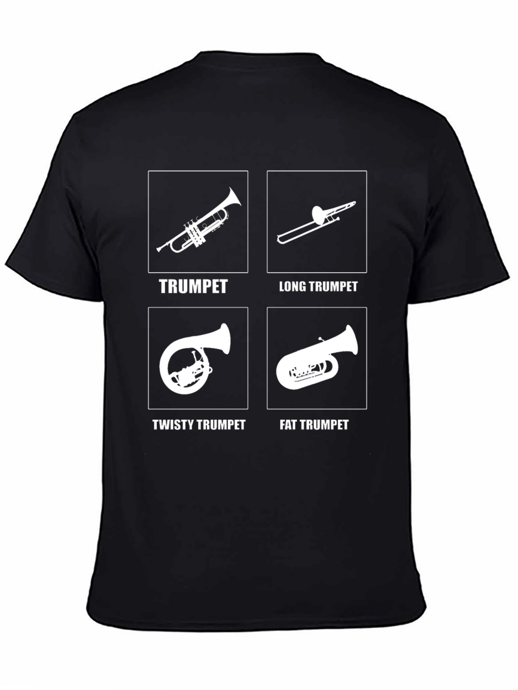 Funny Trumpet T-Shirt - Novelty Band Instrument Tee