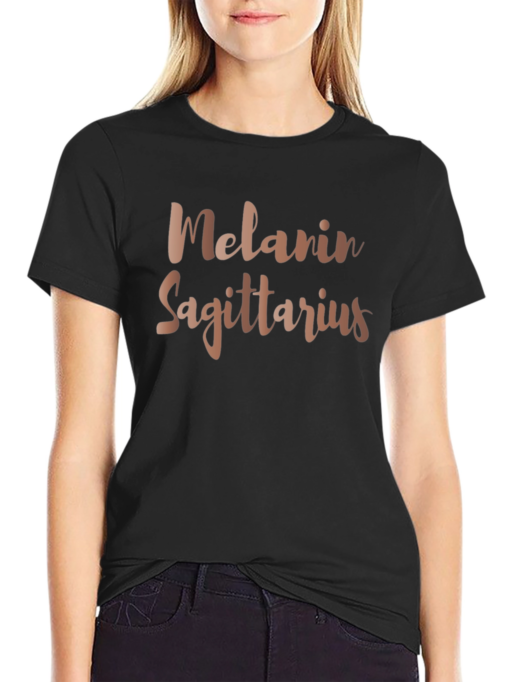 Melanin Sagittarius T-Shirt - Zodiac Sign Tee
