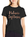 Melanin Sagittarius T-Shirt - Zodiac Sign Tee