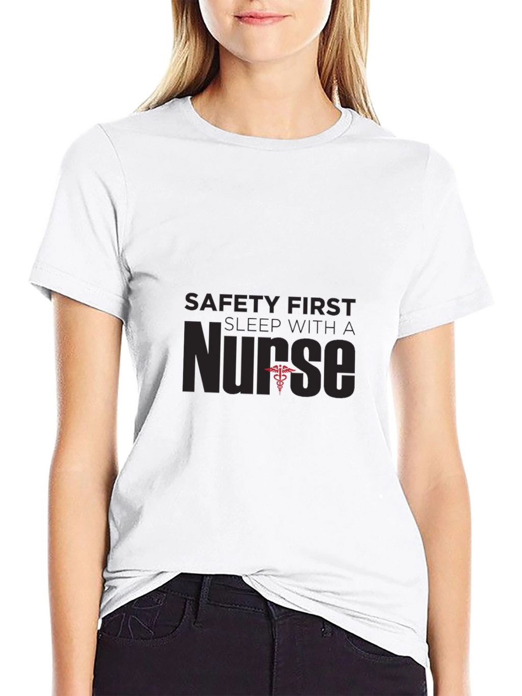Safety First Sleep With a Nurse T-Shirt