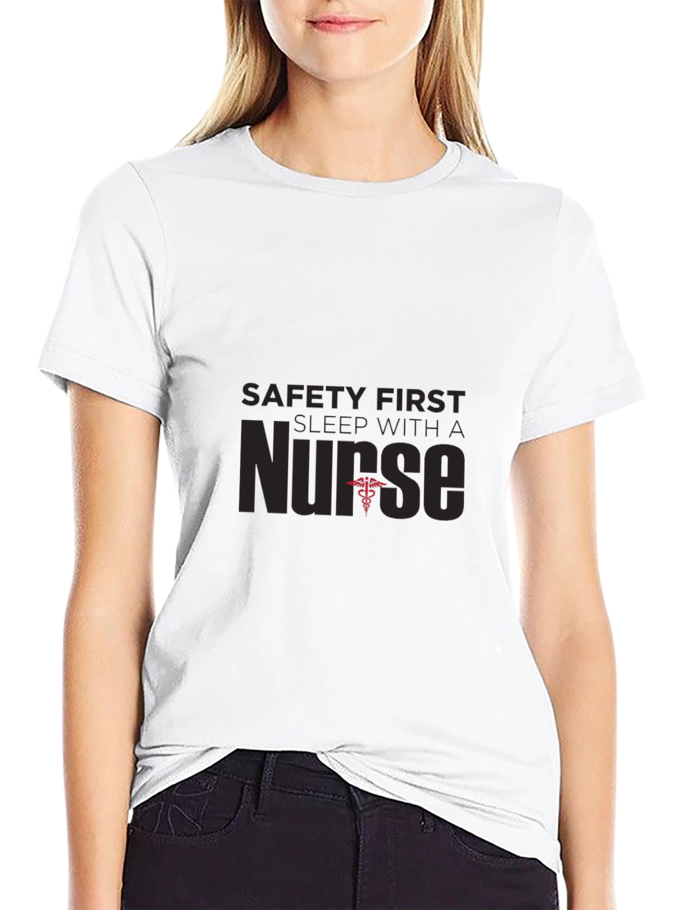 Safety First Sleep With a Nurse T-Shirt