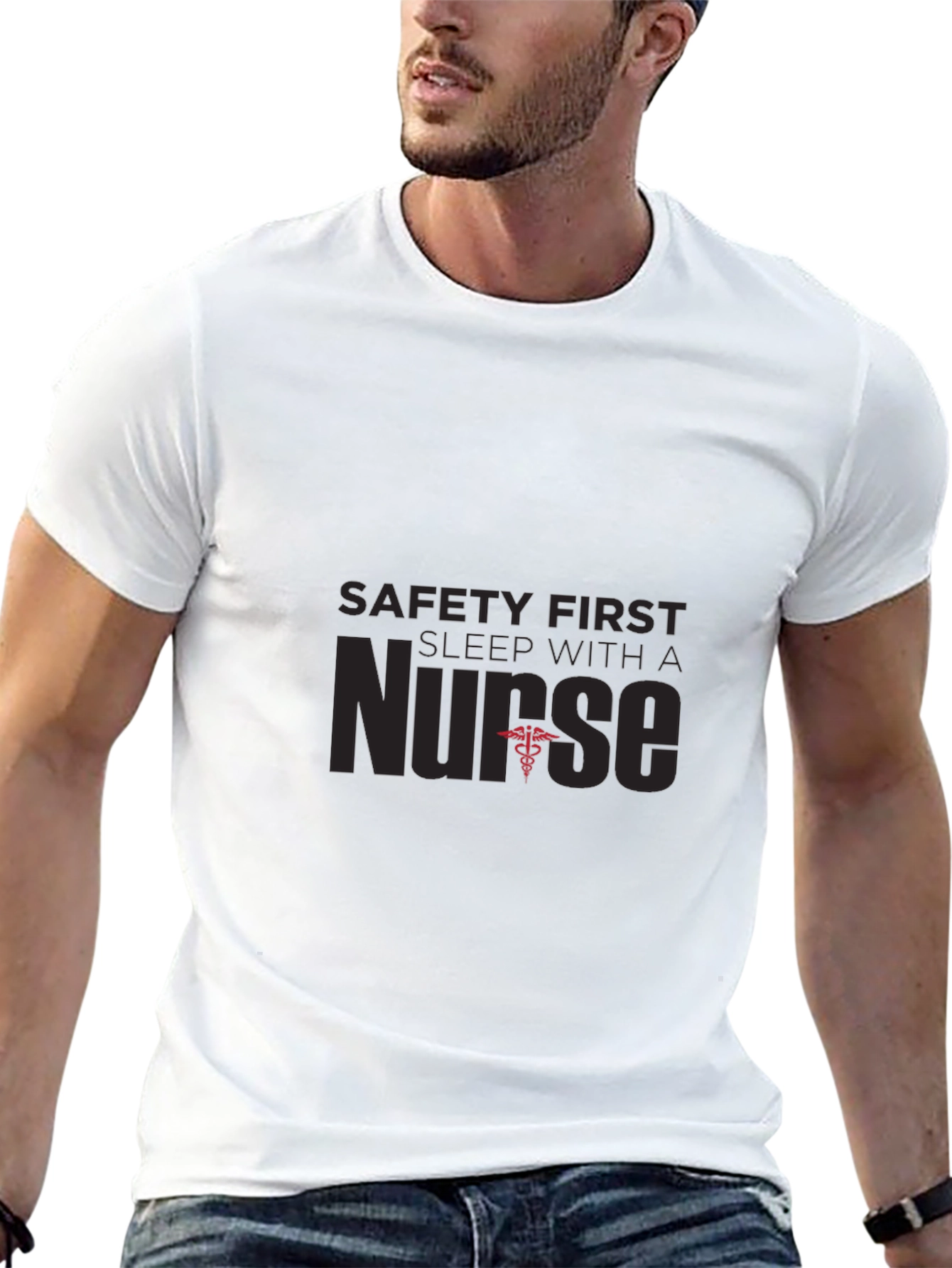 Safety First Sleep With a Nurse T-Shirt
