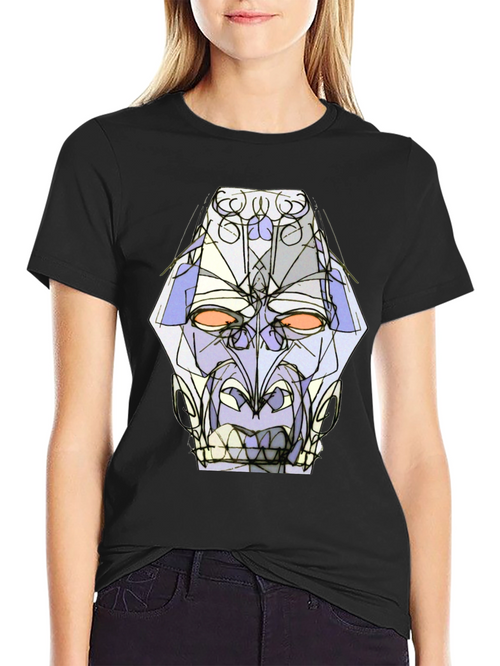 Abstract Geometric Face Graphic Tee