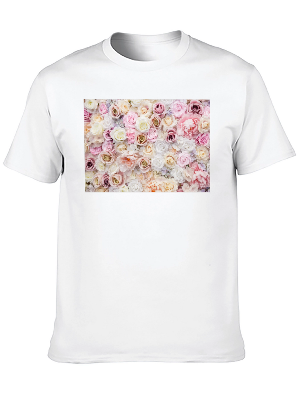 Floral Roses Graphic Print T-Shirt