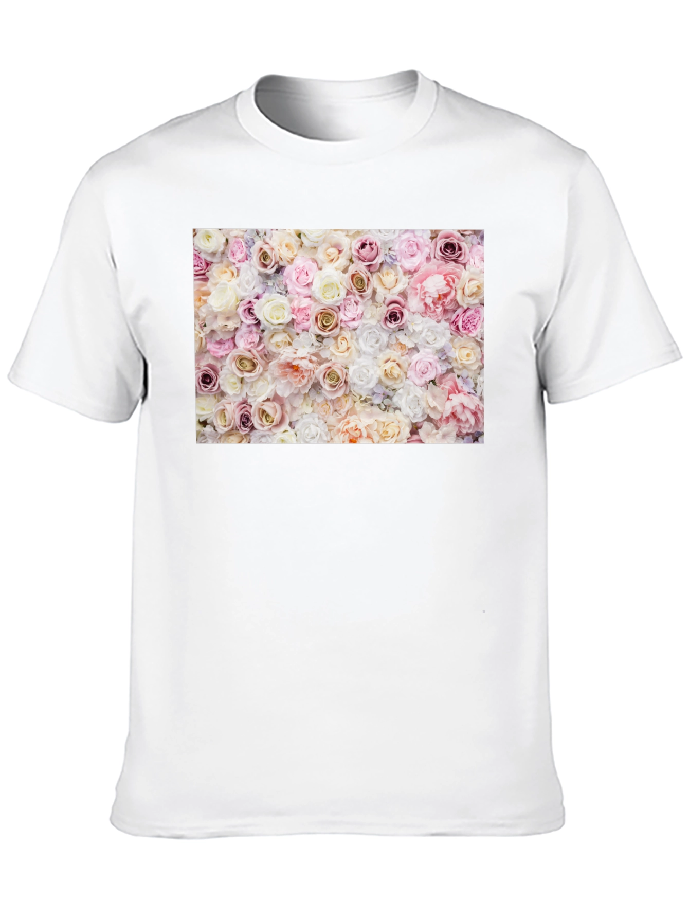 Floral Roses Graphic Print T-Shirt