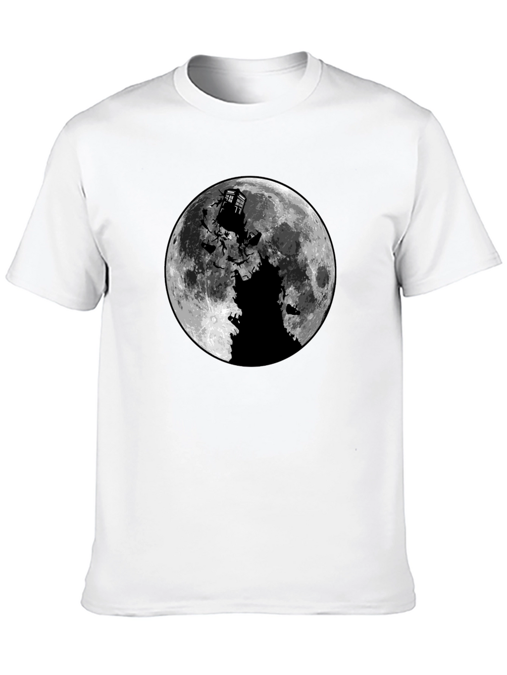 Doctor Who Inspired Moon T-Shirt