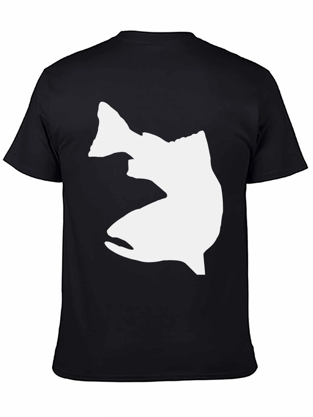 Black Fish Graphic T-Shirt - Casual Cotton Tee
