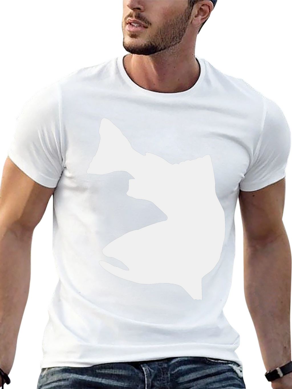 Black Fish Graphic T-Shirt - Casual Cotton Tee
