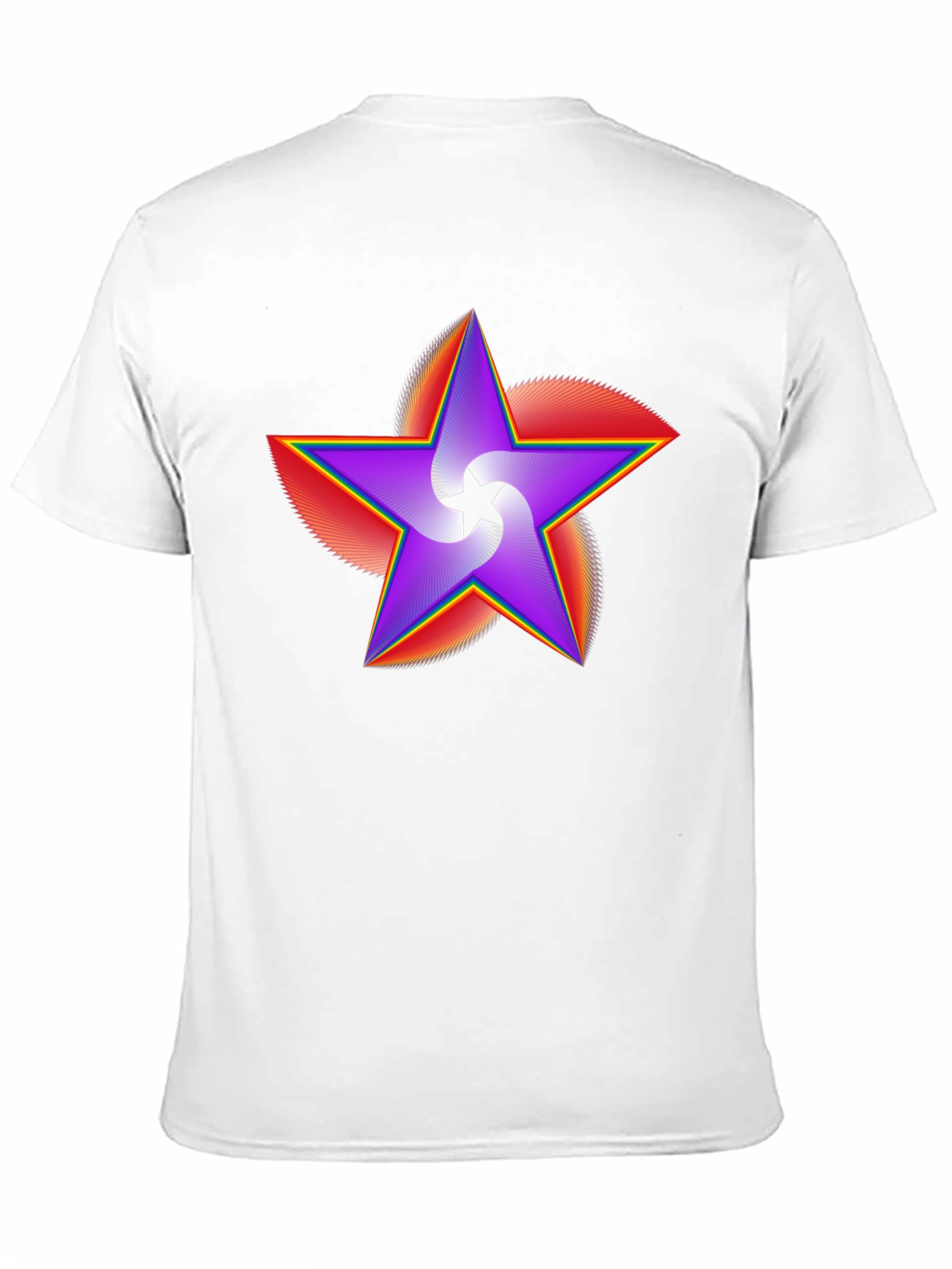 Vivid Star Graphic Black T-Shirt