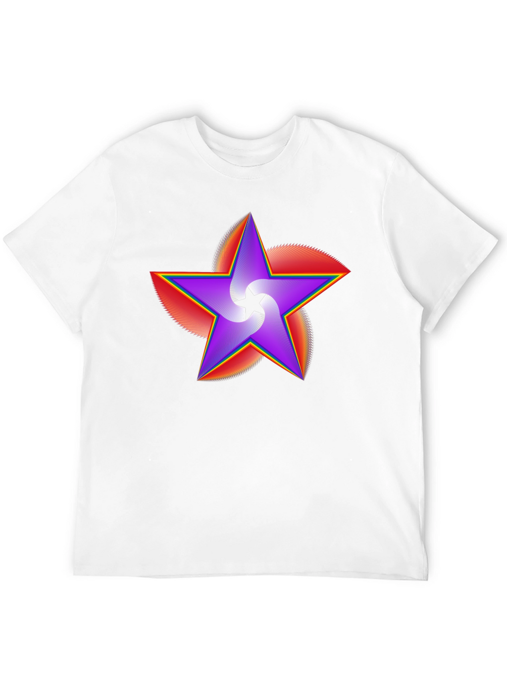 Vivid Star Graphic Black T-Shirt