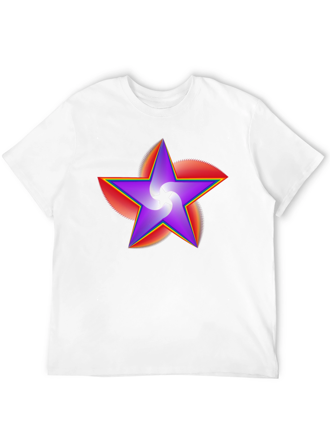 Vivid Star Graphic Black T-Shirt