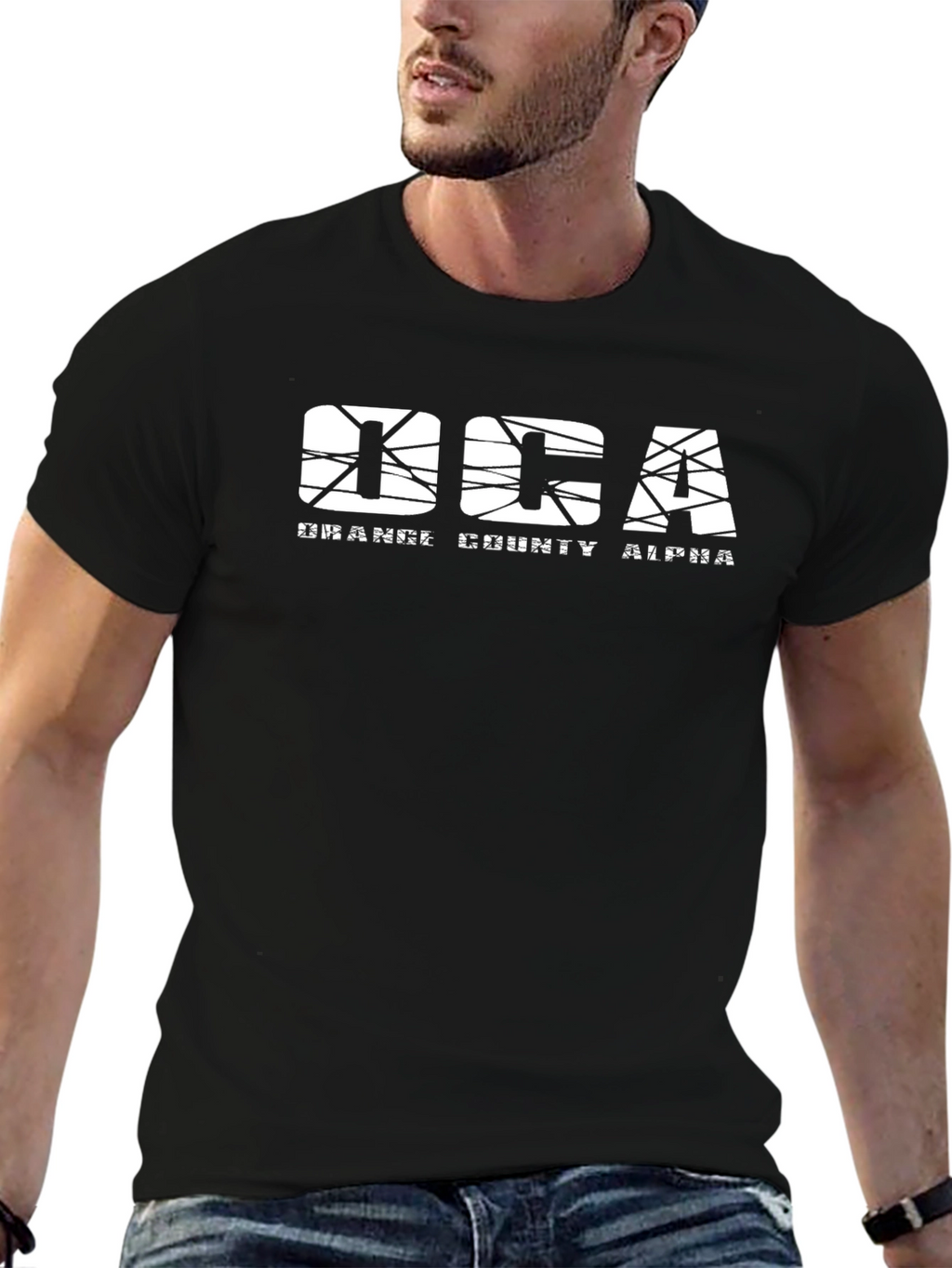 Orange County Alpha Graphic Tee - Black