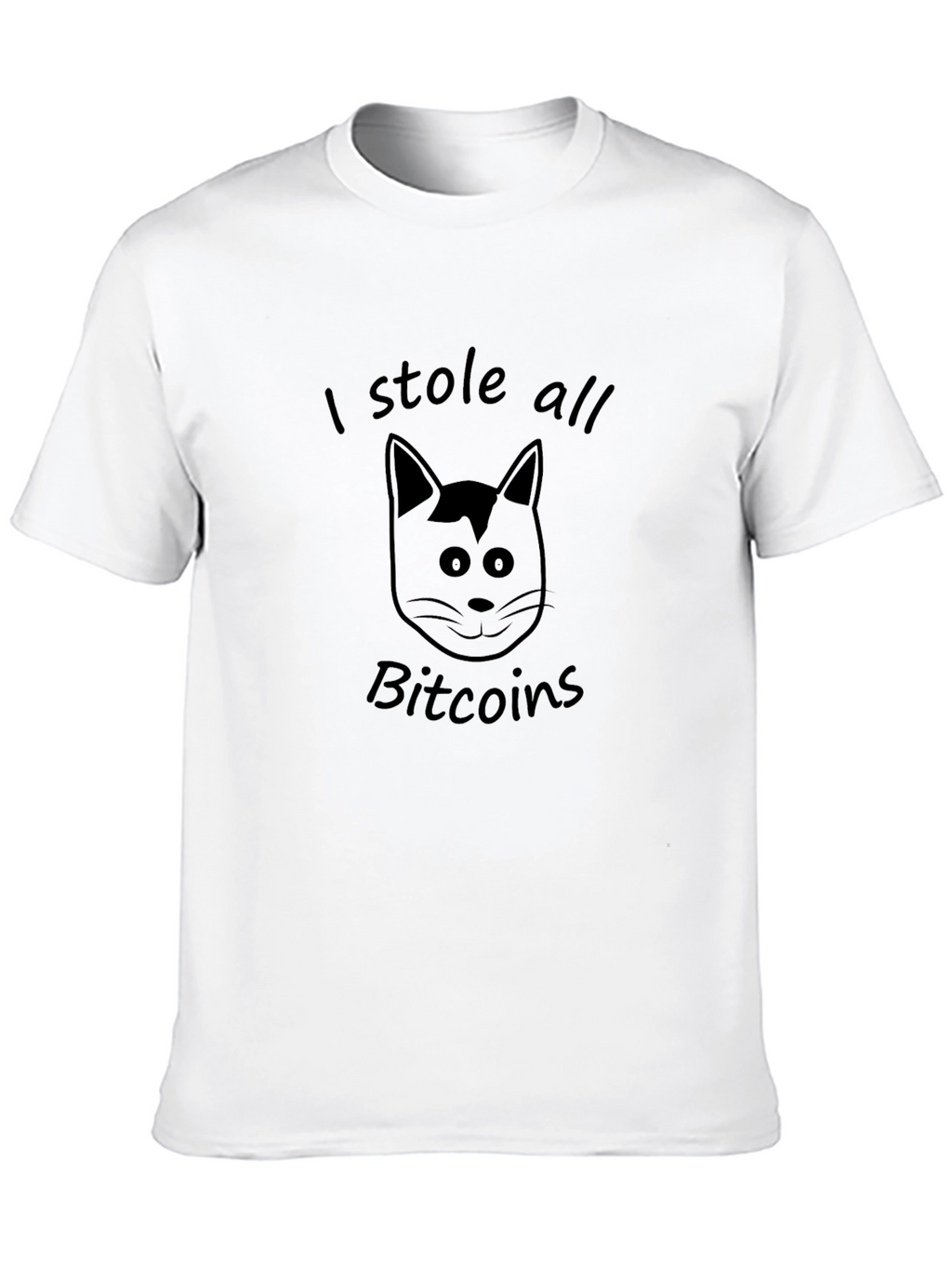 I Stole All Bitcoins Cat Graphic Tee