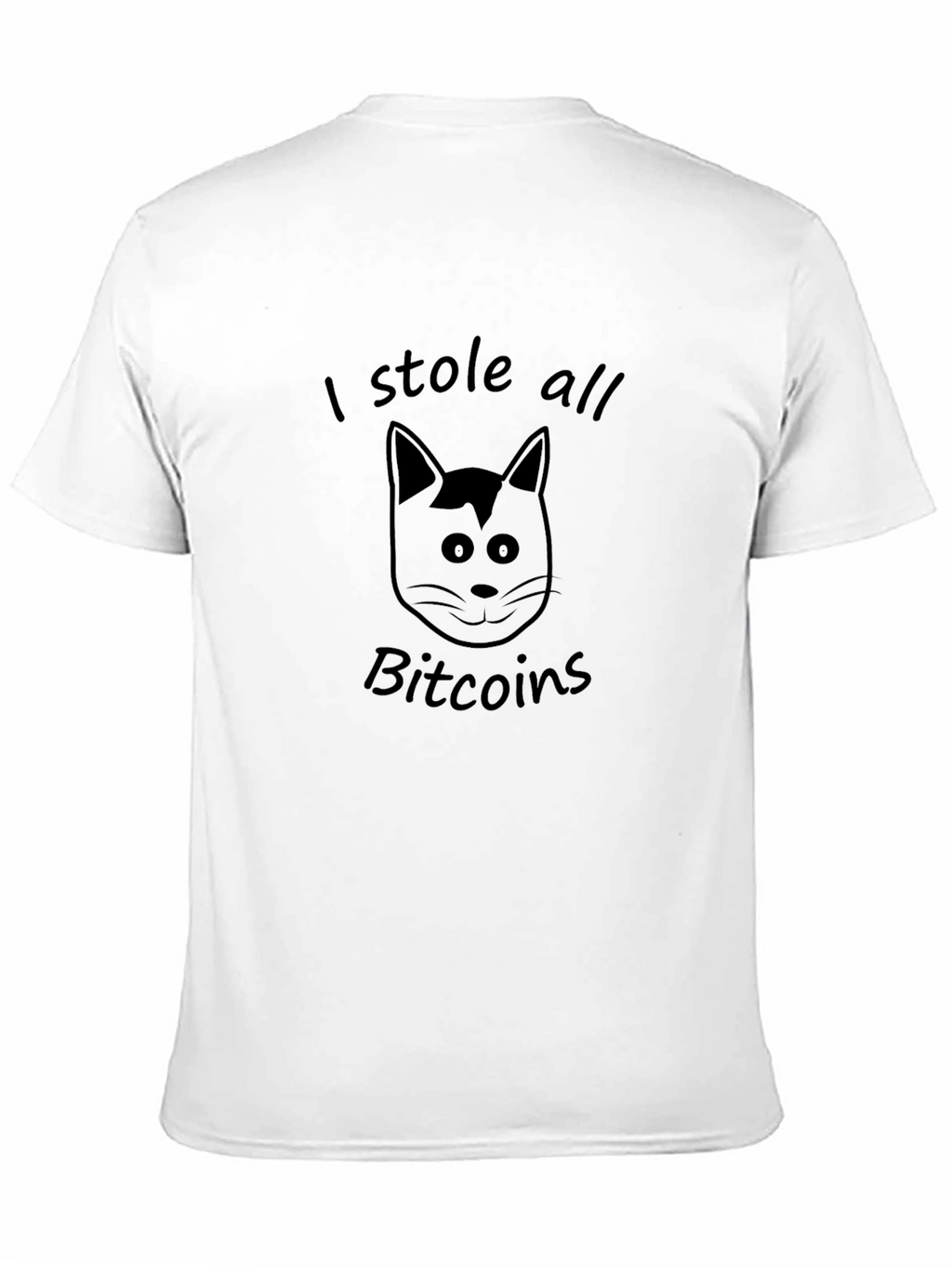 I Stole All Bitcoins Cat Graphic Tee