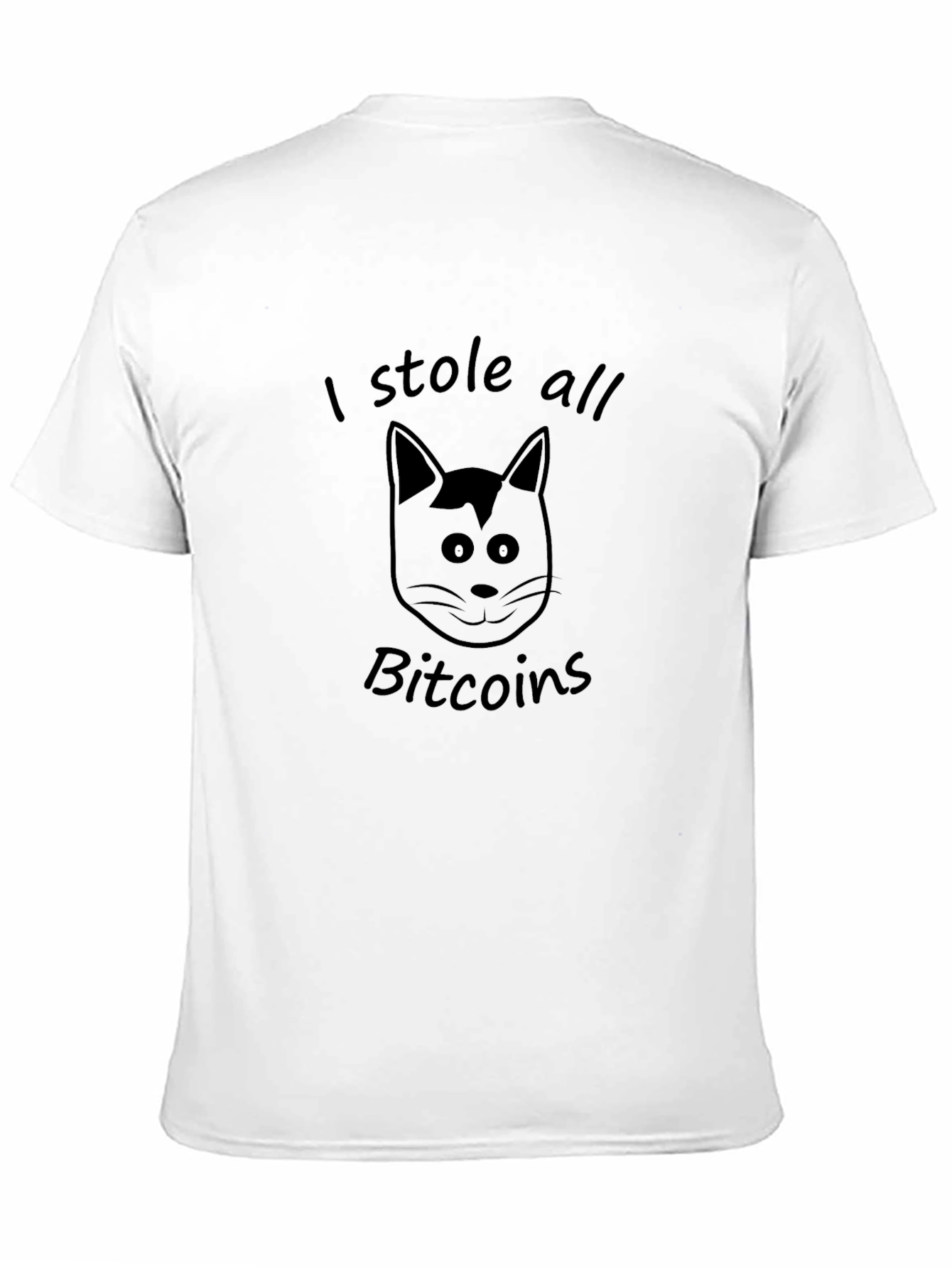 I Stole All Bitcoins Cat Graphic Tee