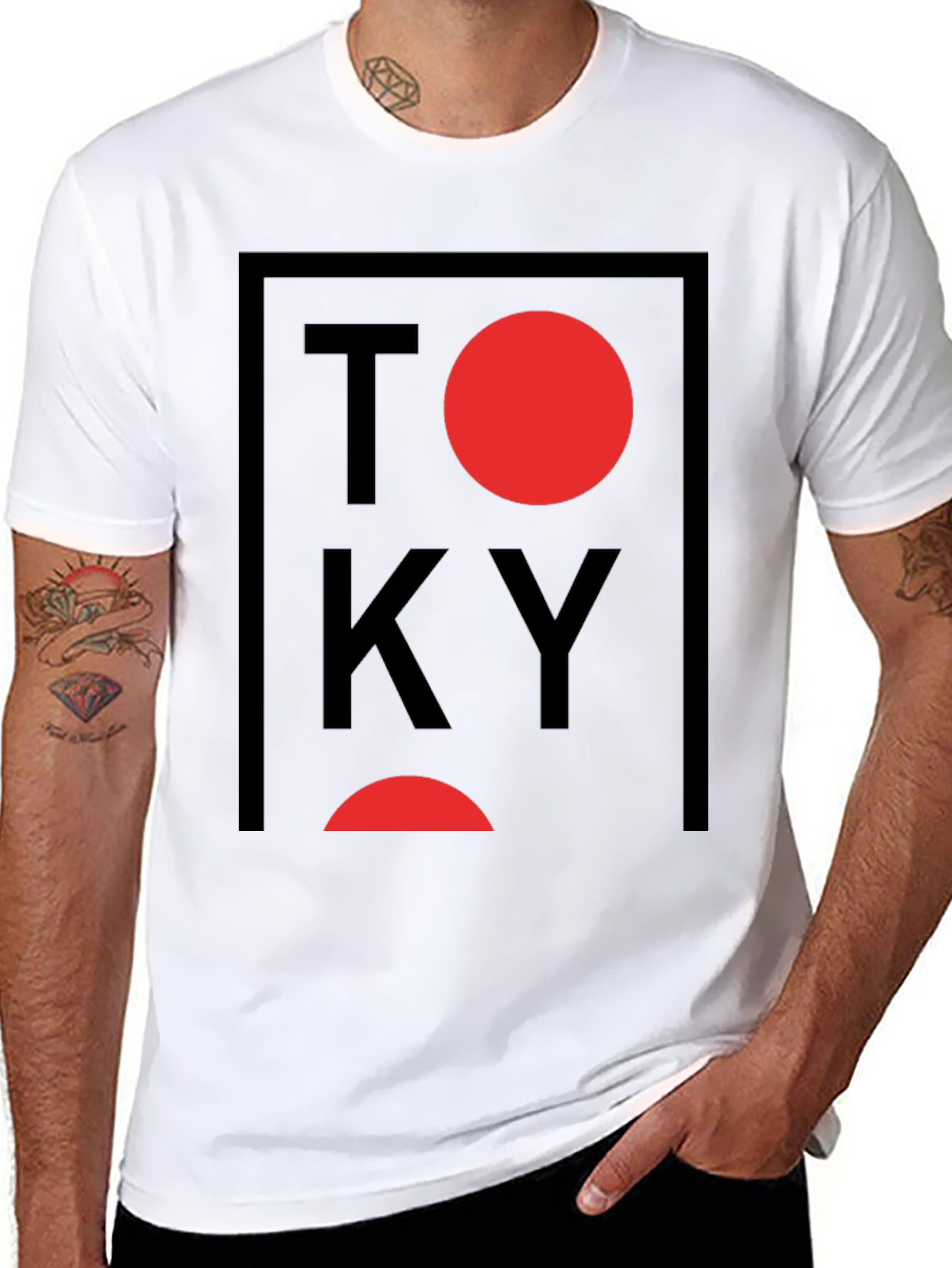 Tokyo Graphic Print Crewneck T-Shirt