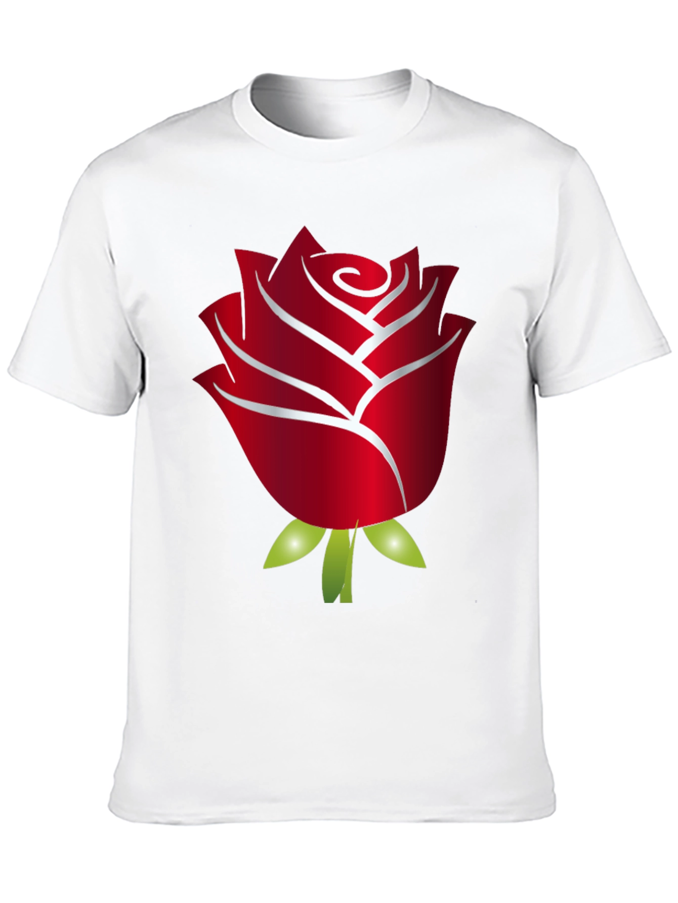 Bold Rose Graphic Black T-Shirt