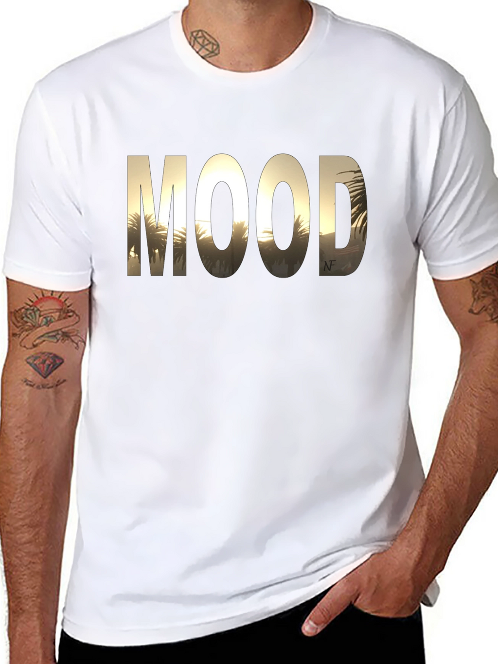 Mood Graphic Tee - Black Cotton T-Shirt