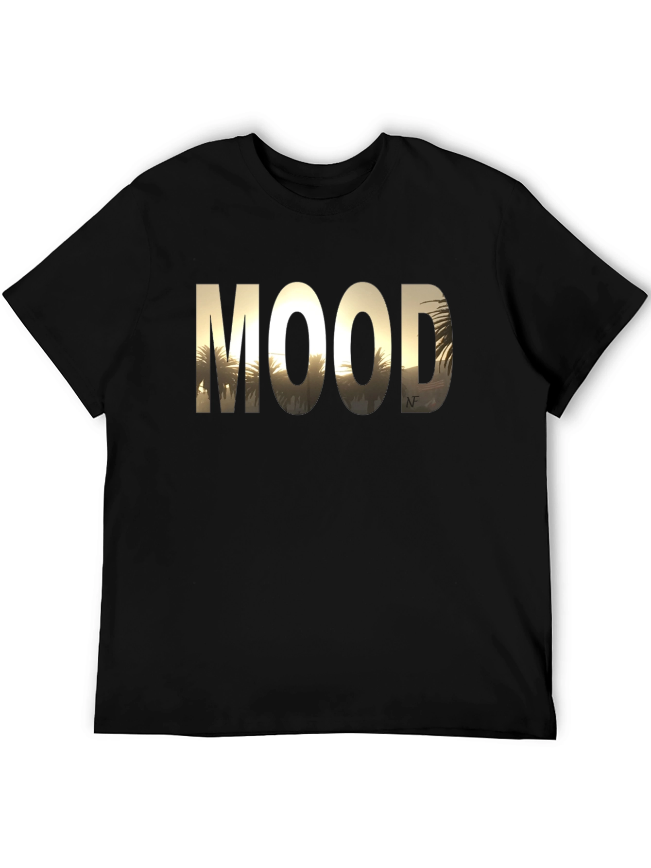 Mood Graphic Tee - Black Cotton T-Shirt