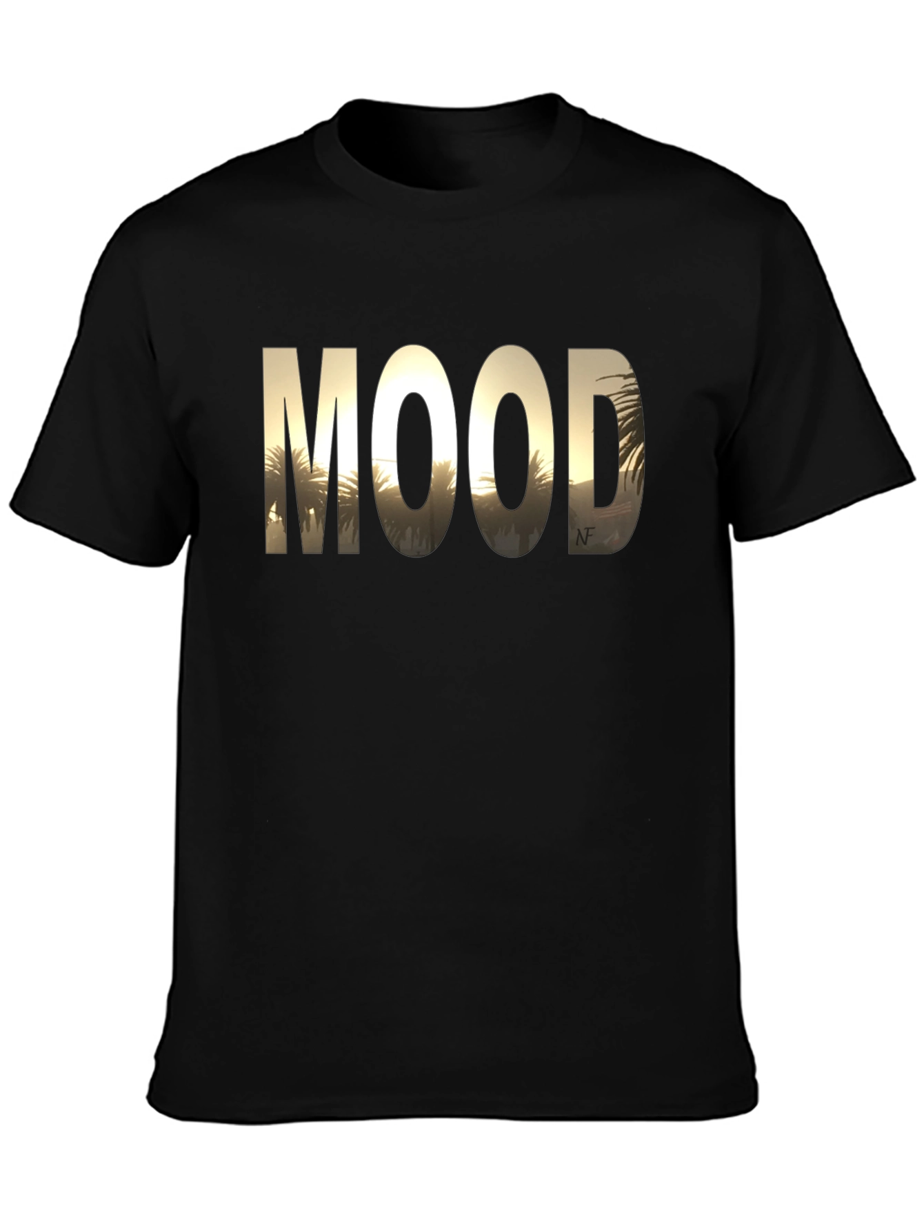 Mood Graphic Tee - Black Cotton T-Shirt