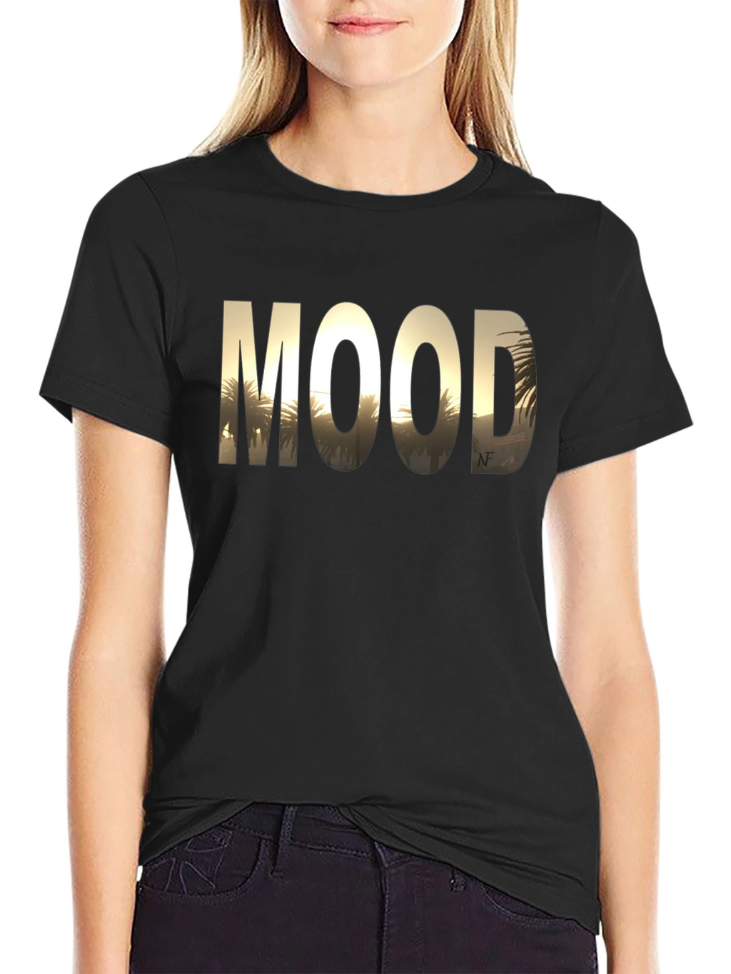 Mood Graphic Tee - Black Cotton T-Shirt
